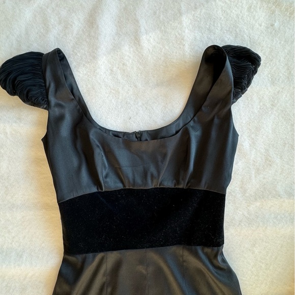 Vintage Louis Verdad Knee High Cocktail Dress Black Silk Size XS - Picture 5 of 14